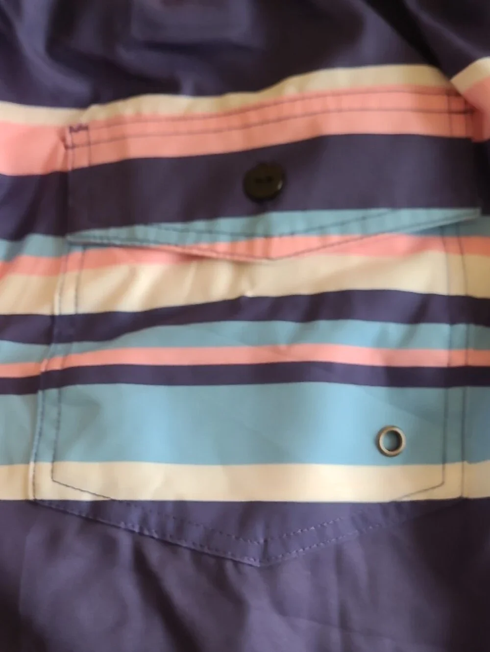 Purple Stripe Men's Swim Shorts